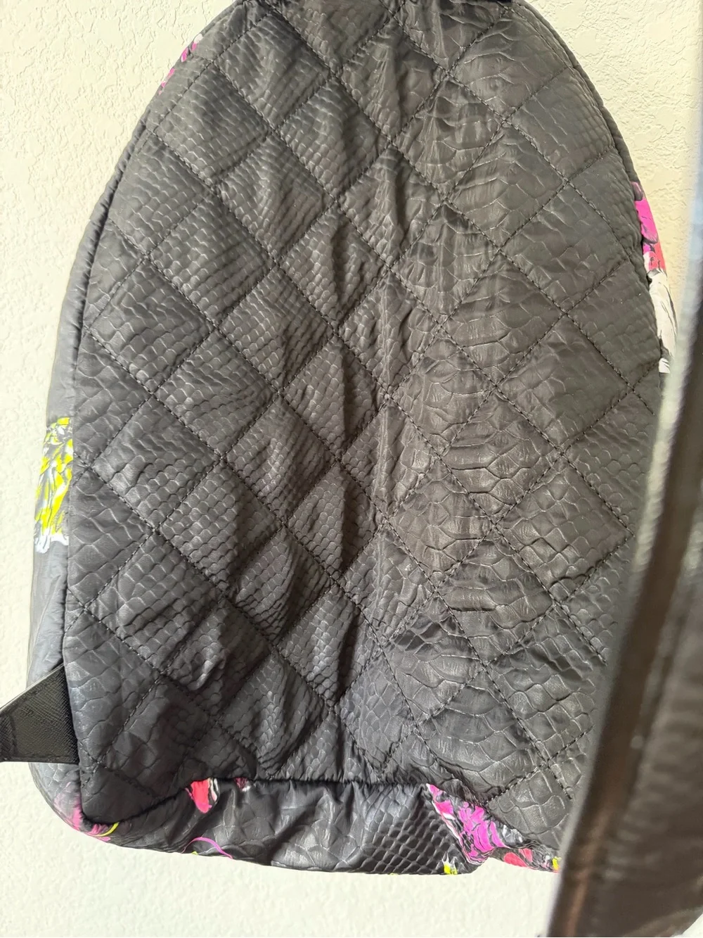 Victoria's Secret Black Floral Backpack
